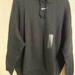 Nike Woman’s   Black Hoodie with Logo